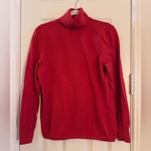 Talbots Burnt Orange Turtleneck Sweater
